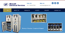 Tablet Screenshot of bharathelectricalservices.com